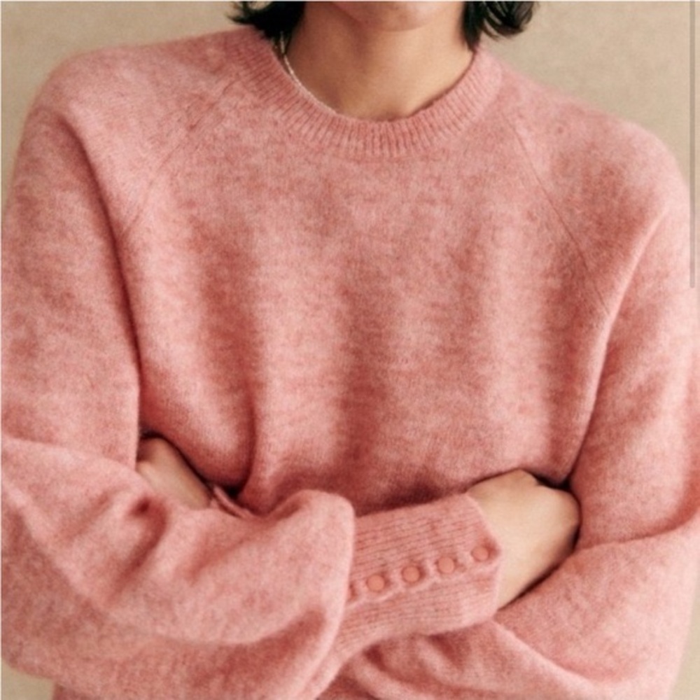 Very EUC Blush Pink Sezane Louise Sweater size small
